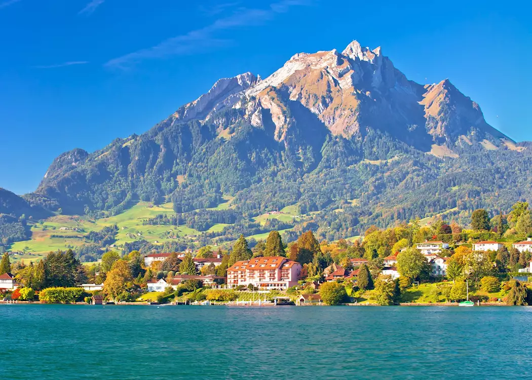 Mount Pilatus seen across Lake Lucerne