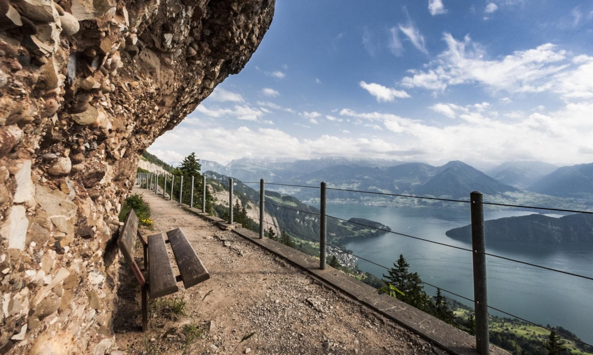 Sweeping alpine views from Mount Rigi